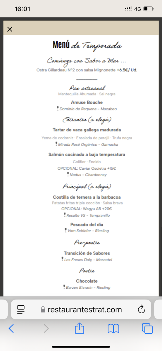 Menu Strat-4