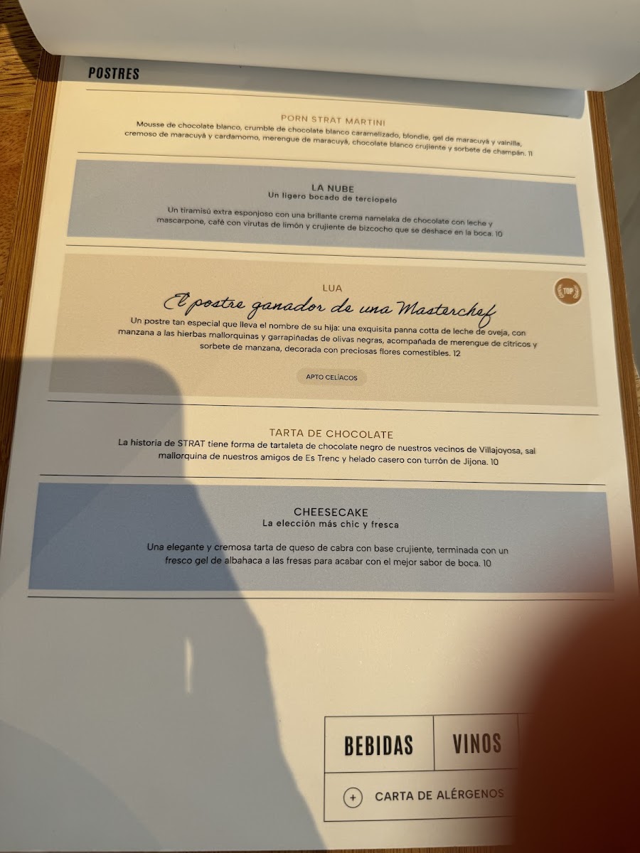 Menu Strat-8