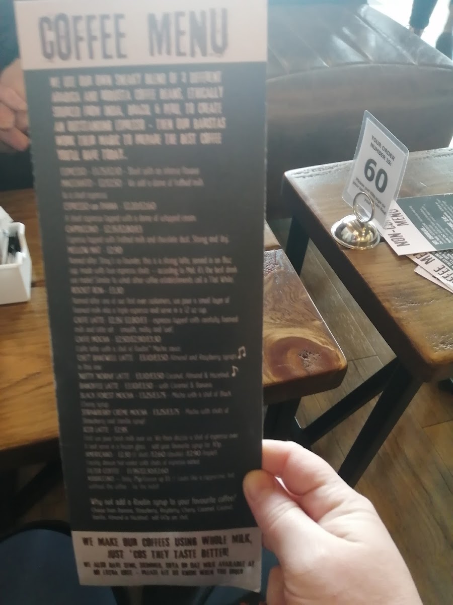 Menu Stray's Coffee, Oakham-5