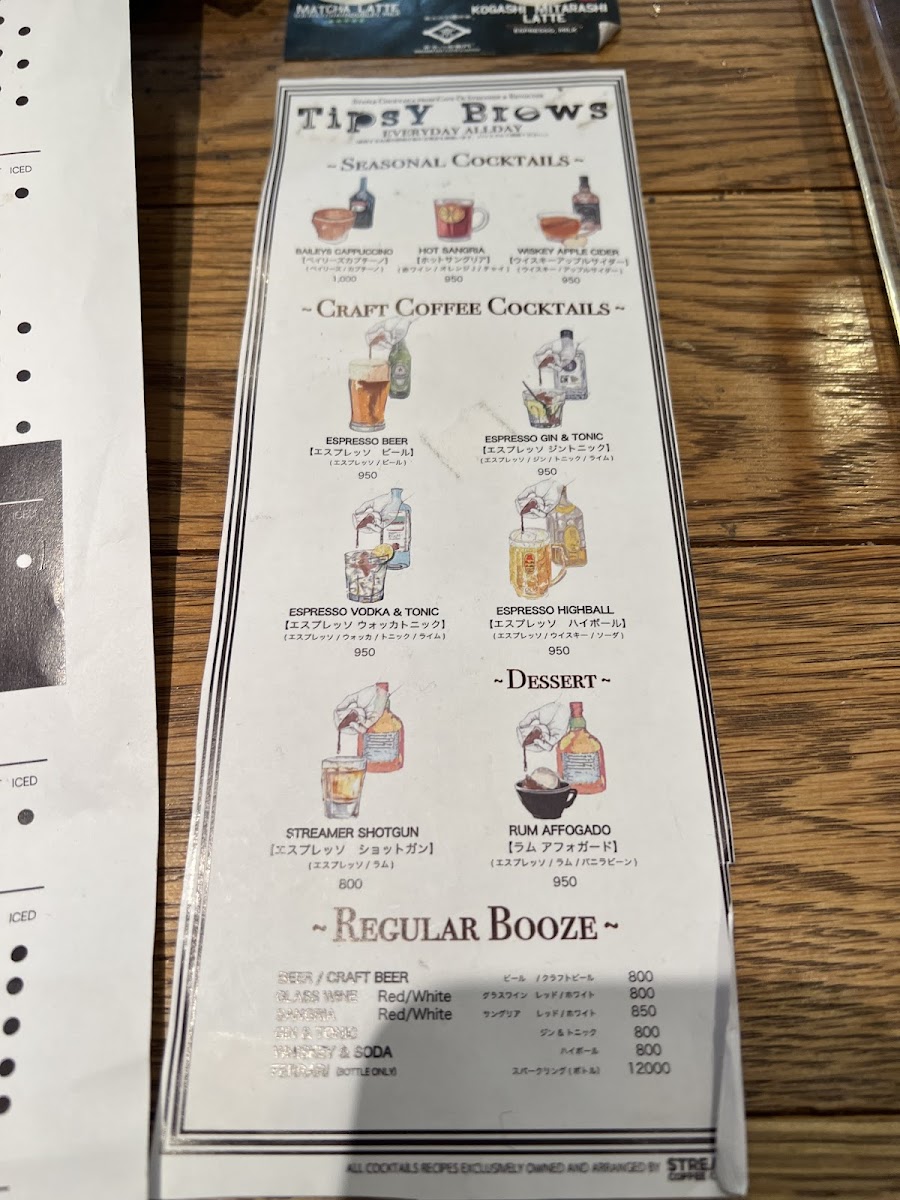 Menu Streamer Coffee Company Shibuya-4