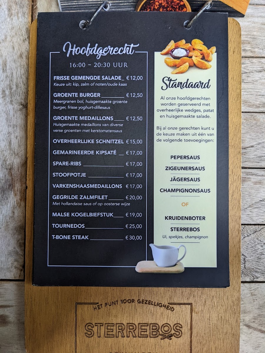 Menu Streekrestaurant 't Sterrebos-9