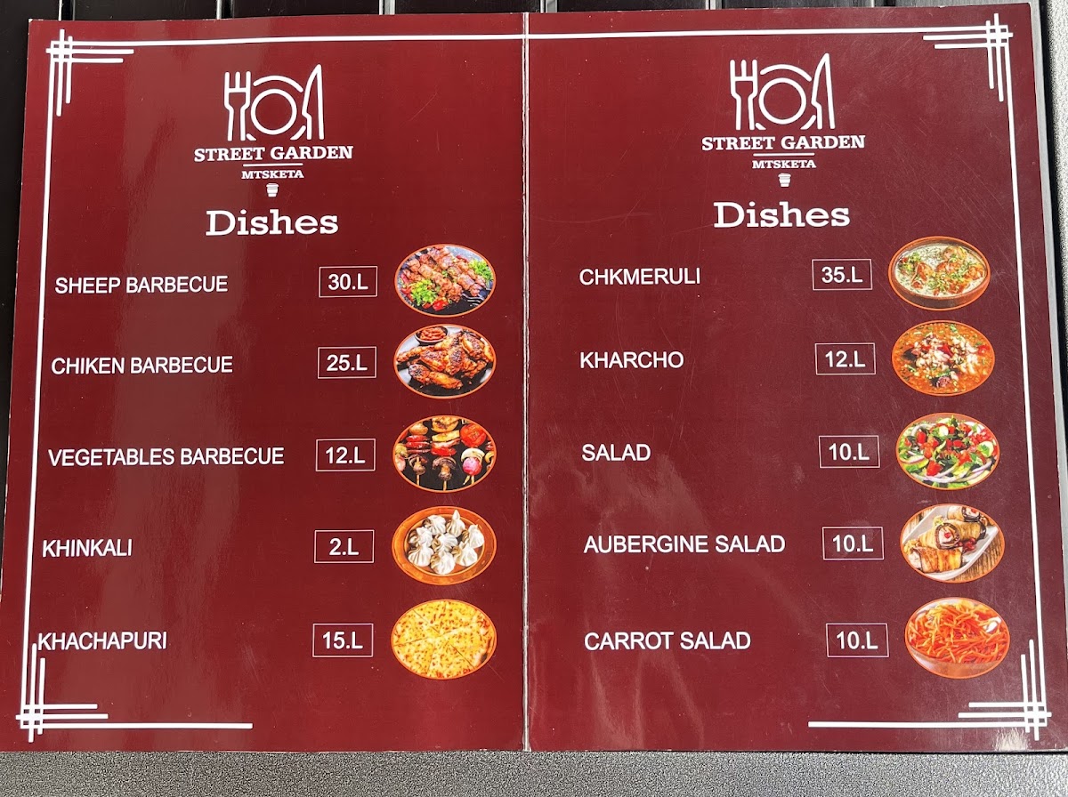 Menu Street Garden Mtskheta-3