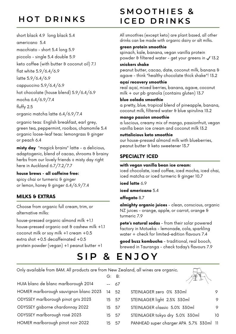 Menu Street Organics-1