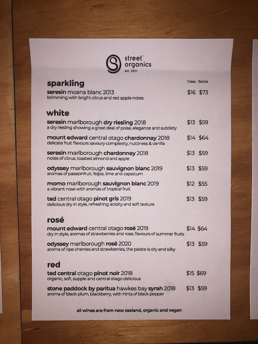 Menu Street Organics-8