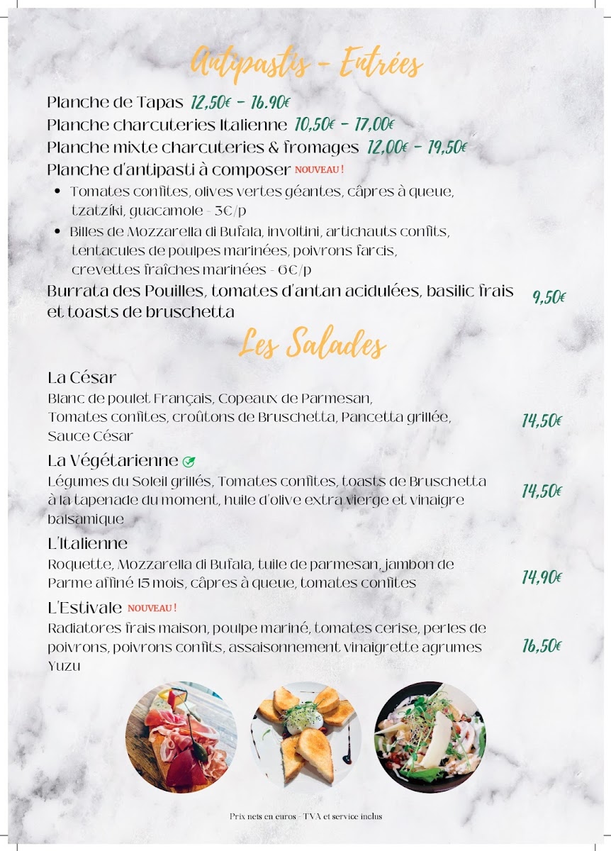 Menu Stresa - Restaurant Italien Amiens-1