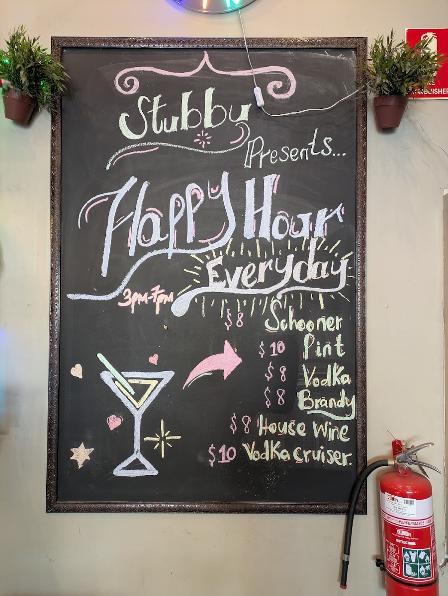 Menu Stubby Cafe Bar& Restaurant-10