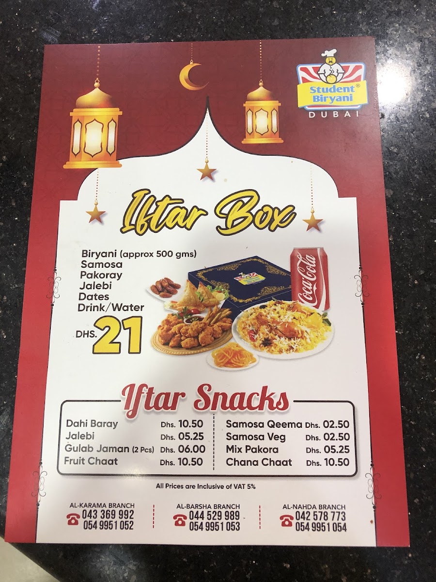 Menu Student Biryani - Karama-10