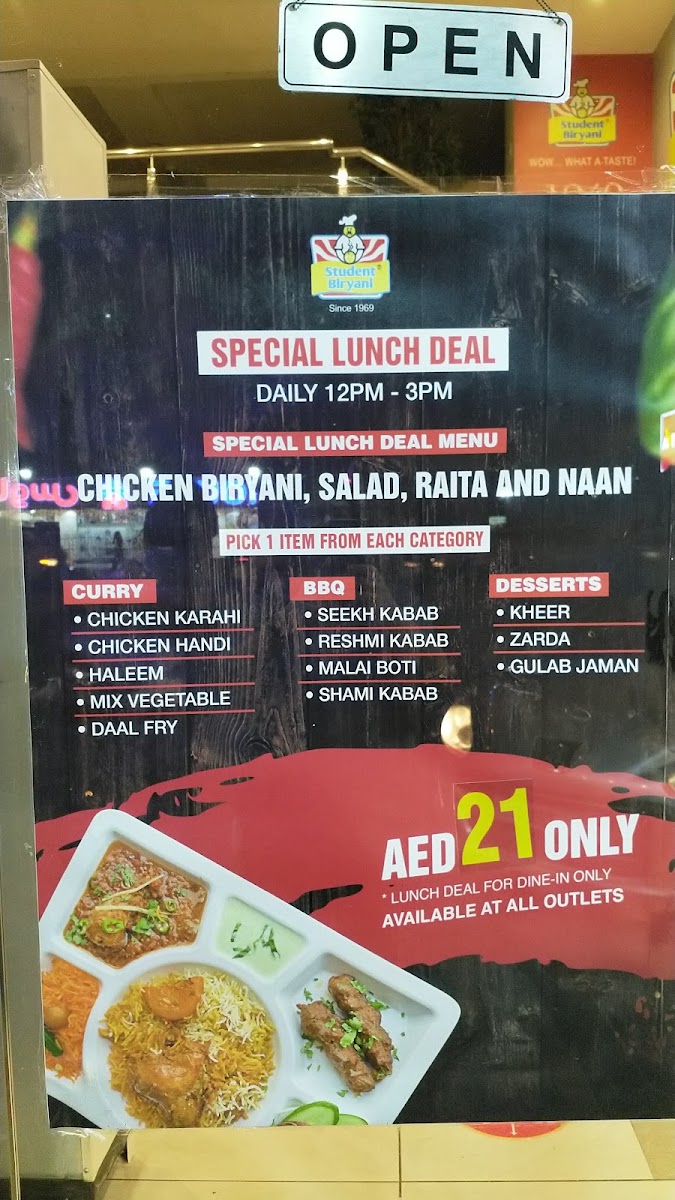 Menu Student Biryani - Karama-8
