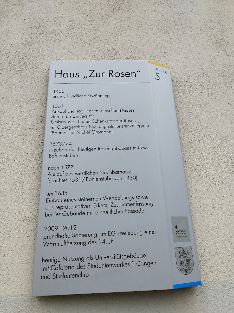 Menu Studentenwerk Thuringen - Cafeteria Zur Rosen-1