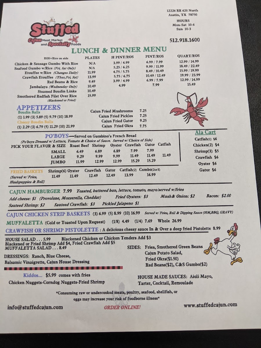 Menu Stuffed Cajun Meat Market-7