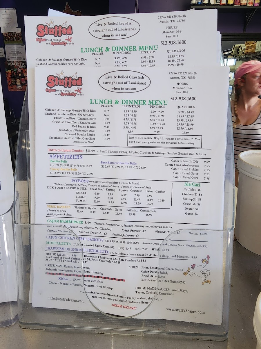 Menu Stuffed Cajun Meat Market-8