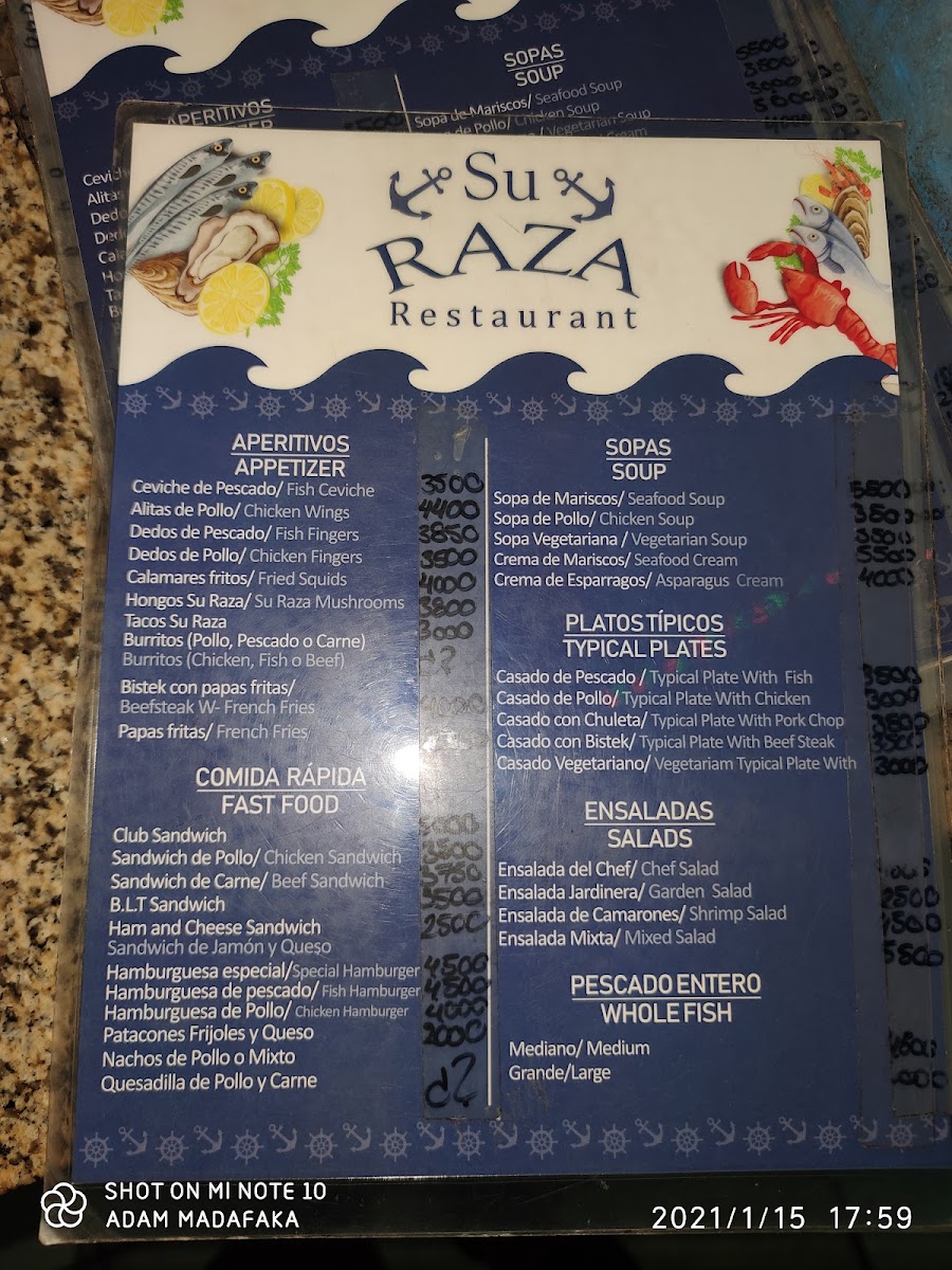 Menu Su Raza-4