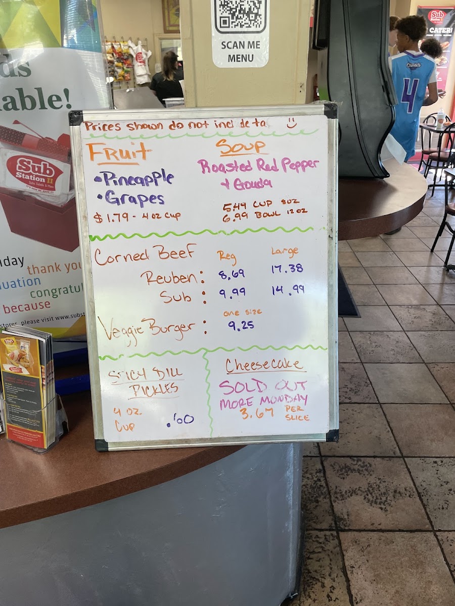Menu Sub Station Ii-5