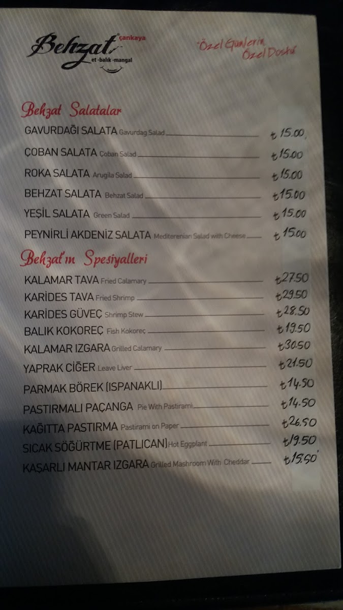 Menu Subaşı Restoran-1