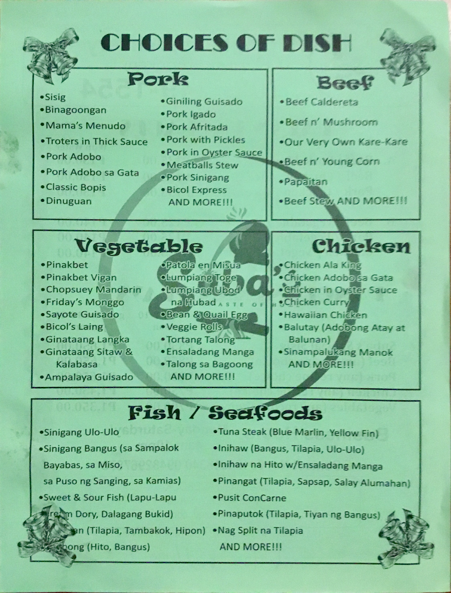 Menu Suba's-2