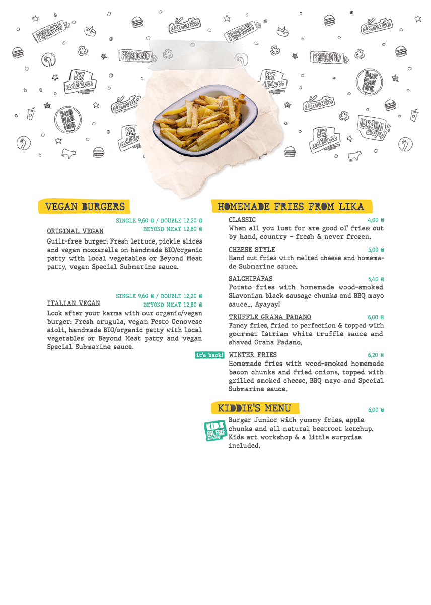 Menu Submarine Burger Zadar-6