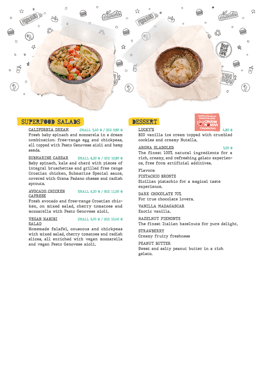 Menu Submarine Burger Zadar-7