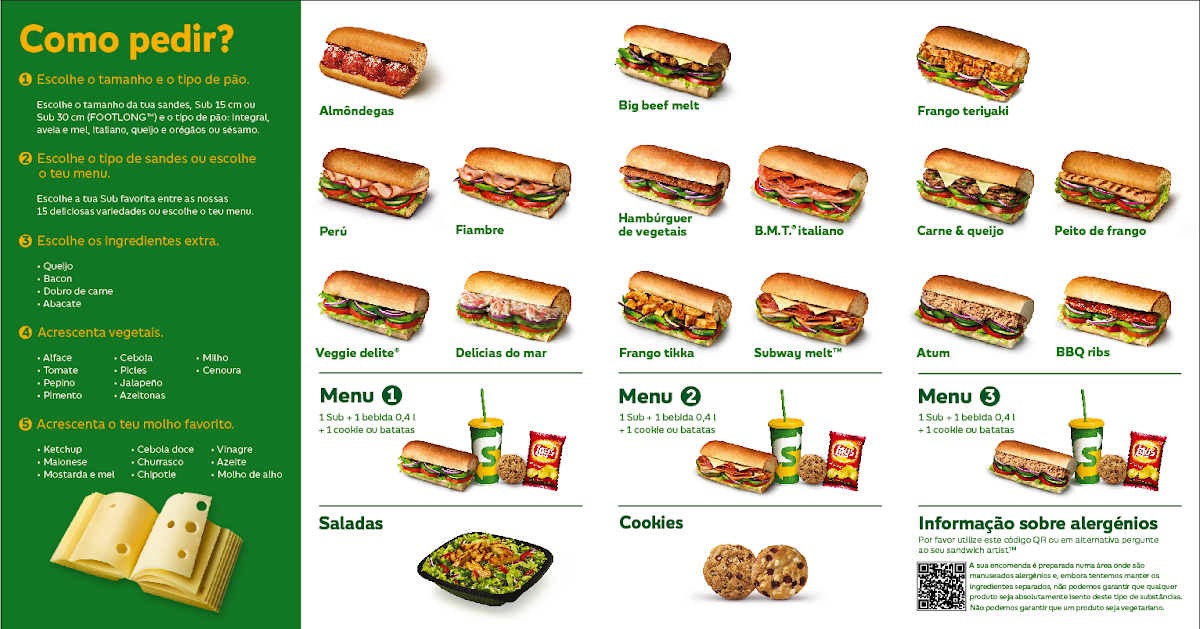 Menu Subway - Angra Do Heroísmo-8