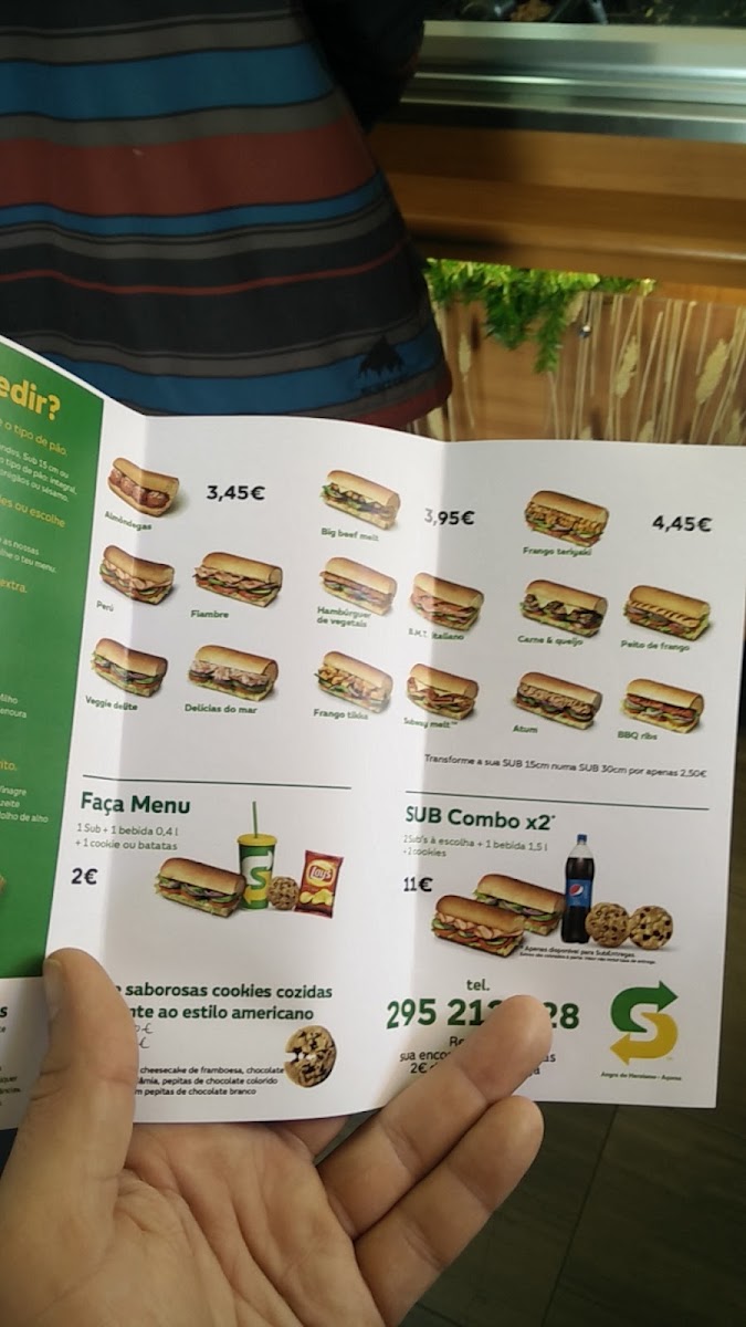 Menu Subway - Angra Do Heroísmo-9