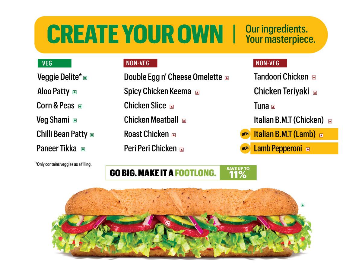 Menu Subway Sector 5 Salt Lake-6