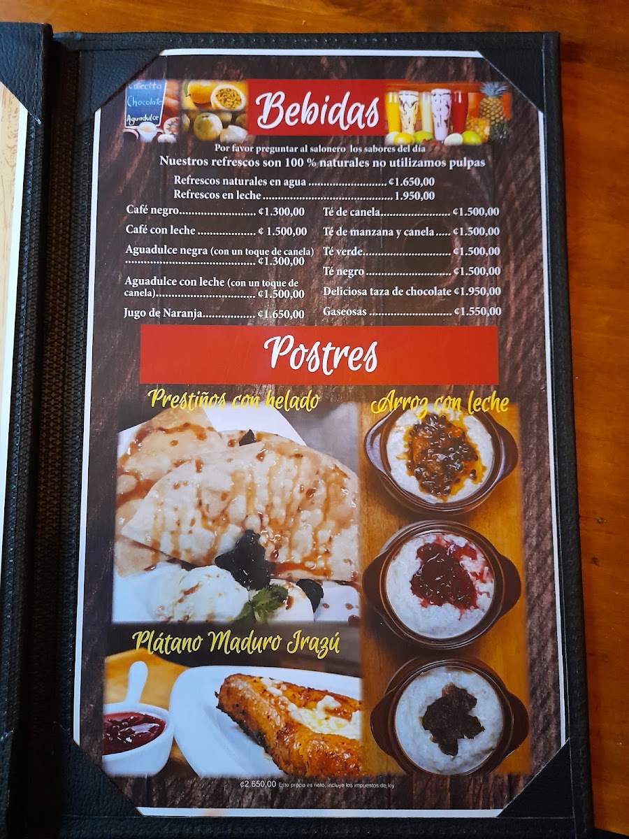 Menu Sueños Del Irazú-8