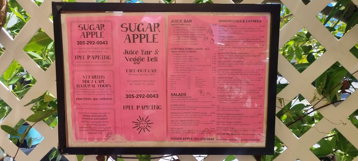 Menu Sugar Apple Organic Cafe & Market-4