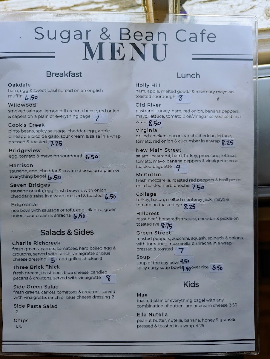 Menu Sugar & Bean Cafe-2