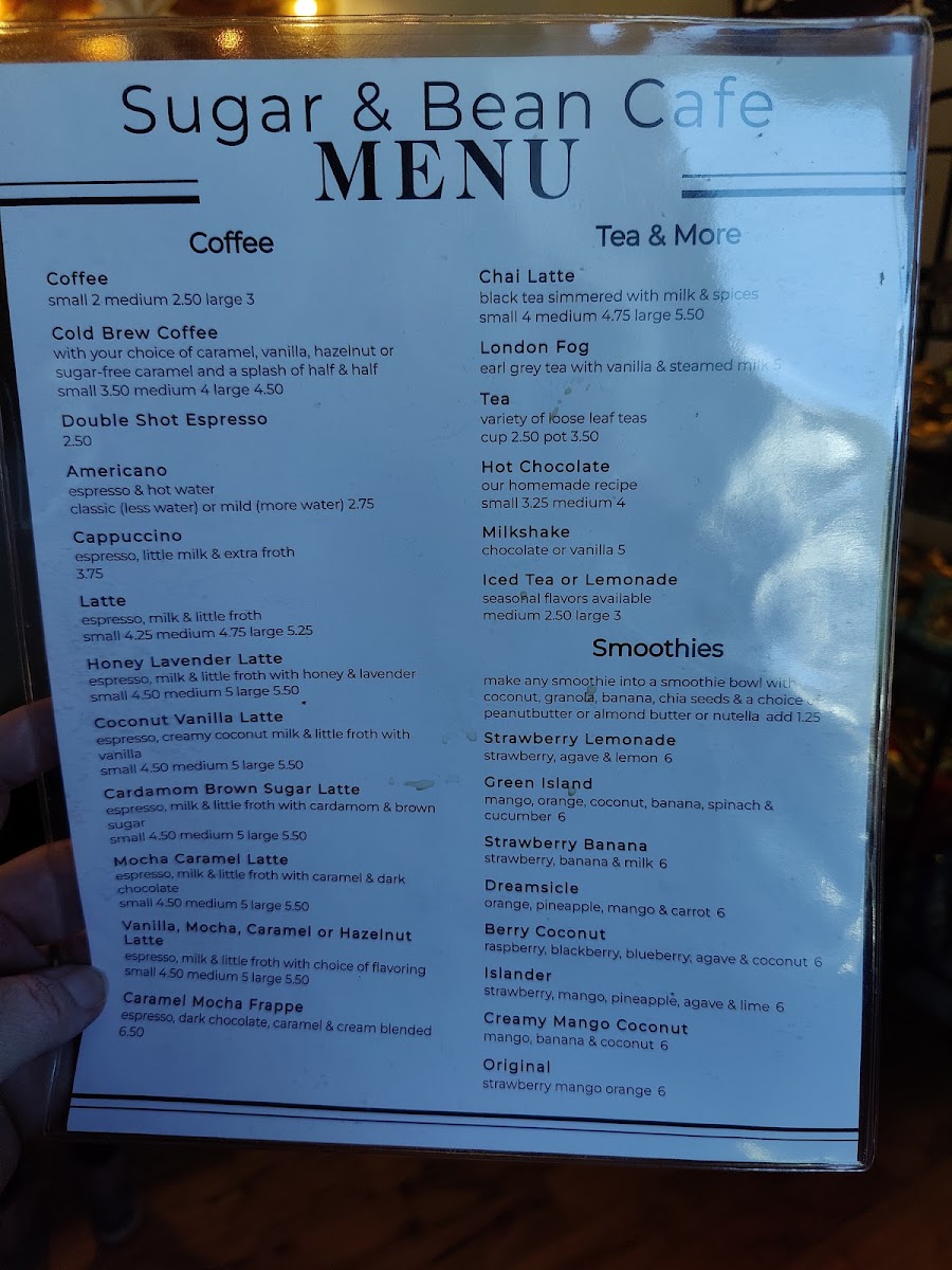Menu Sugar & Bean Cafe-3