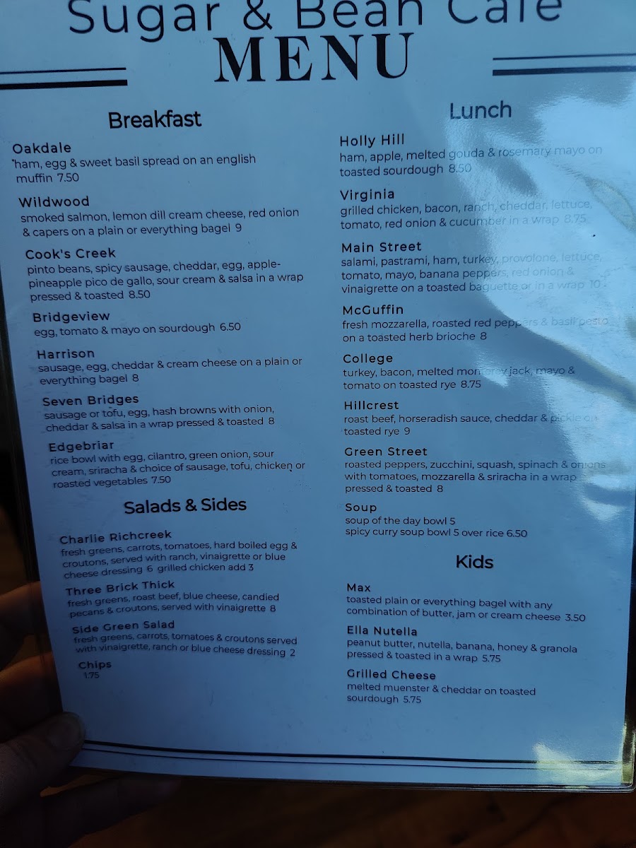 Menu Sugar & Bean Cafe-5