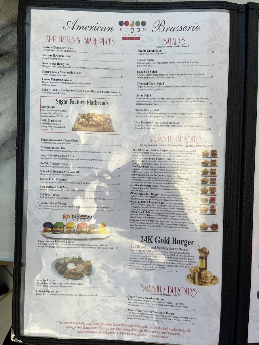 Menu Sugar Factory Boston-7