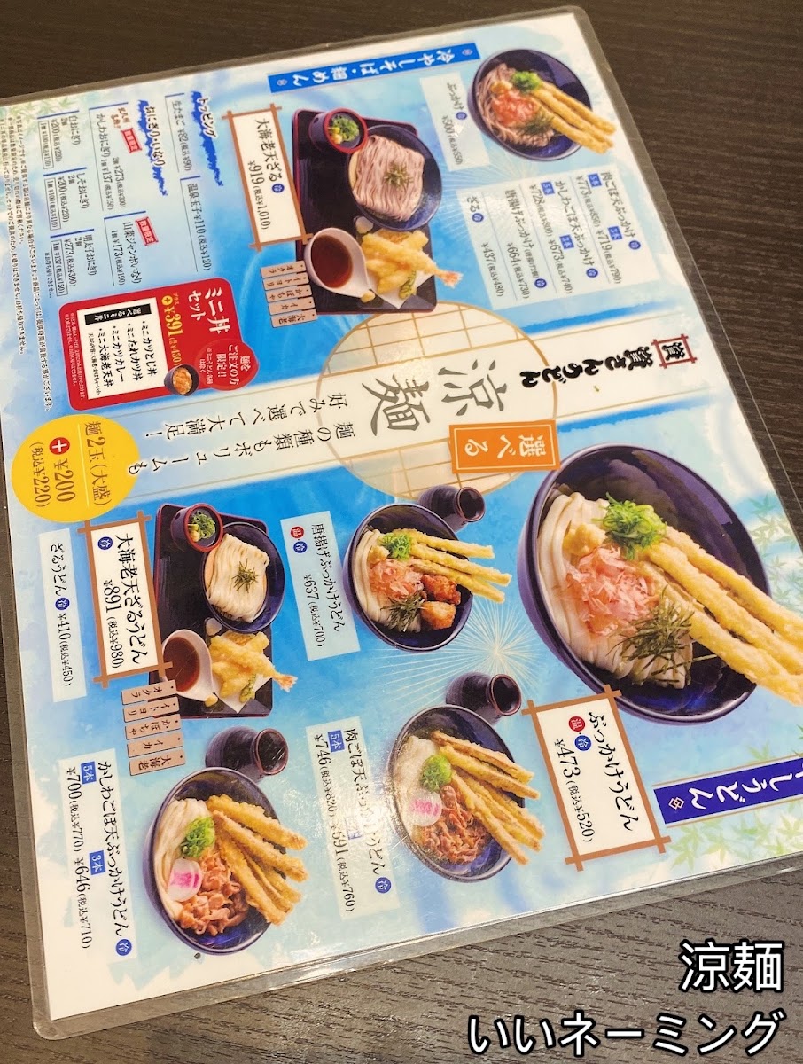 Menu Sukesan-Udon Nishikókuraten-1