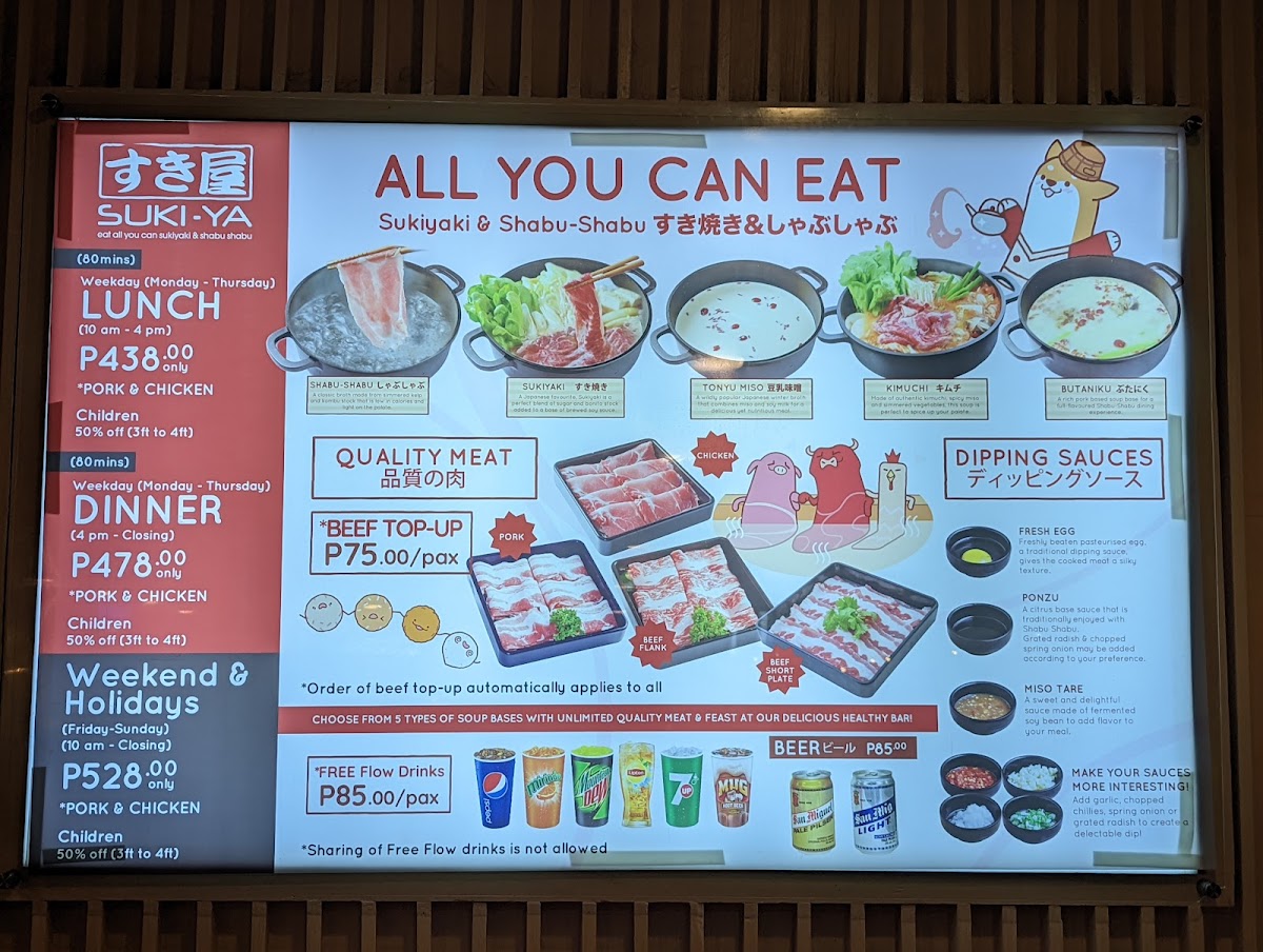 Menu Suki-Ya - Ayala Malls Manila Bay-10