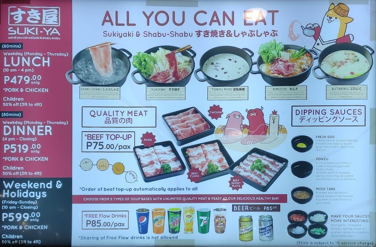 Menu Suki-Ya - Ayala Malls Manila Bay-7