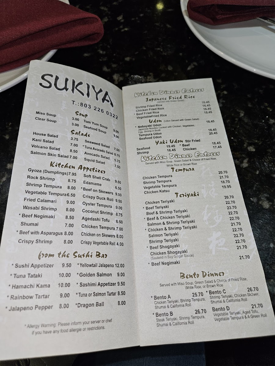 Menu Sukiya Japanese Steak House-4
