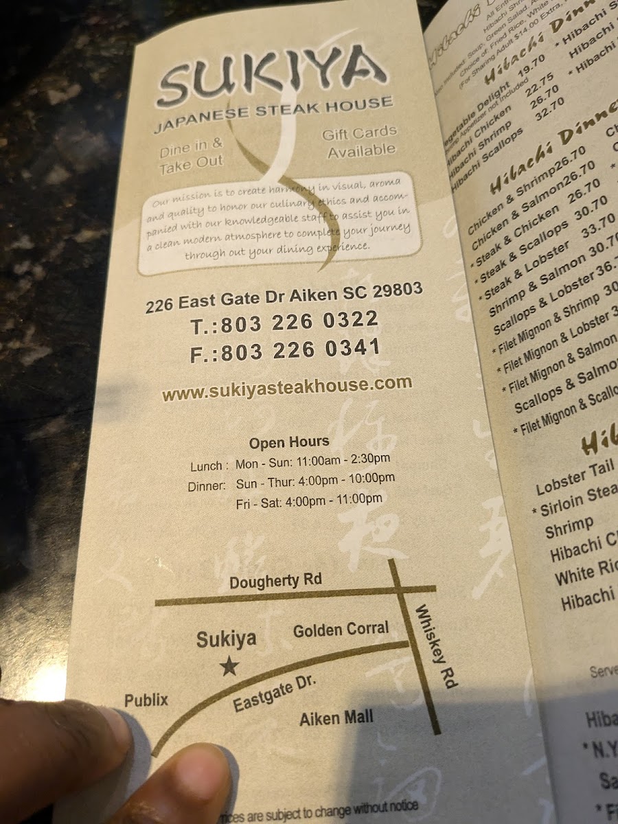 Menu Sukiya Japanese Steak House-7