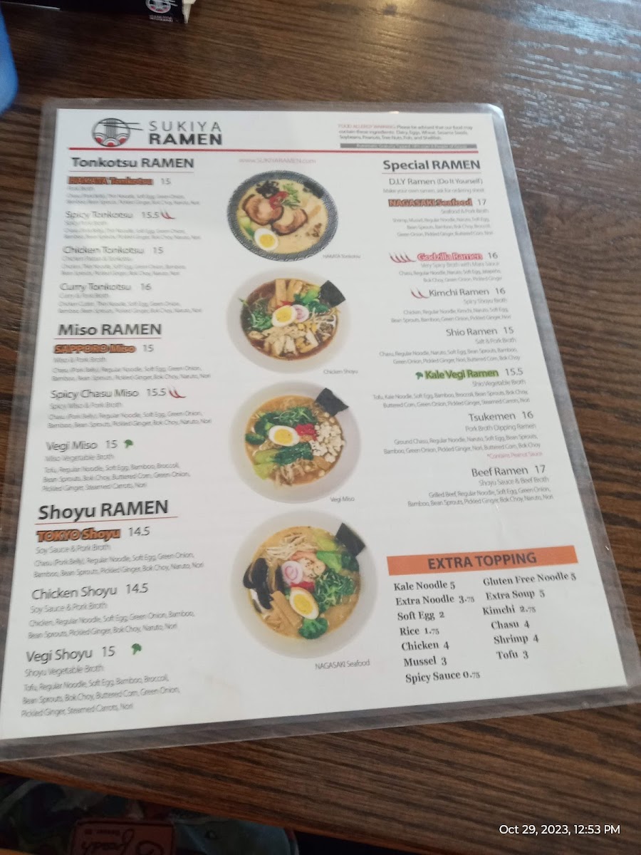 Menu Sukiya Ramen-1