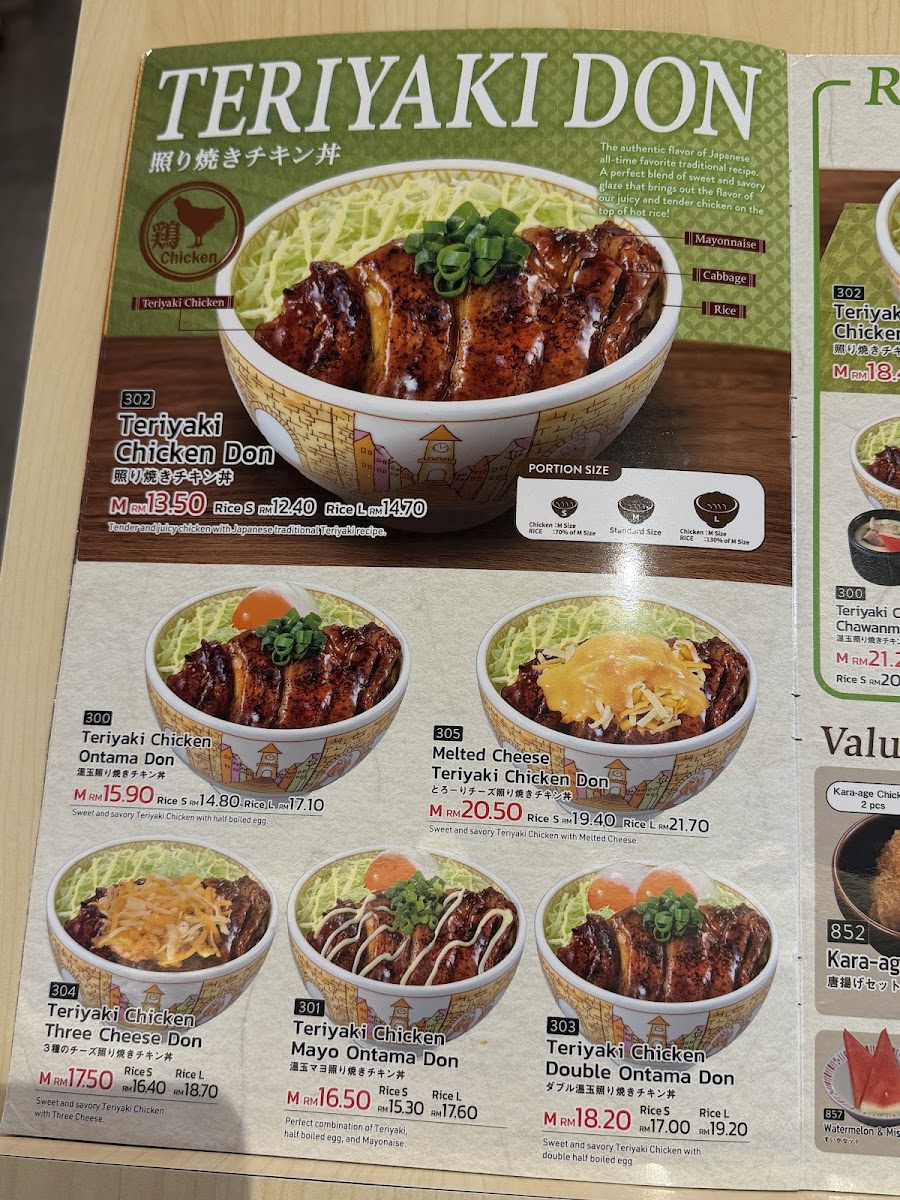 Menu Sukiya Tokyo Bowls & Noodles-Mid Valley Megamall, Kuala Lumpur-3
