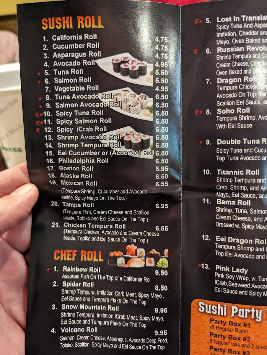 Menu Sukoy Hibachi Express-4