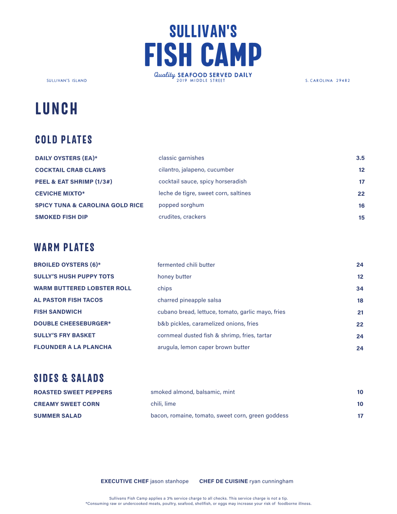 Menu Sullivan's Fish Camp-2