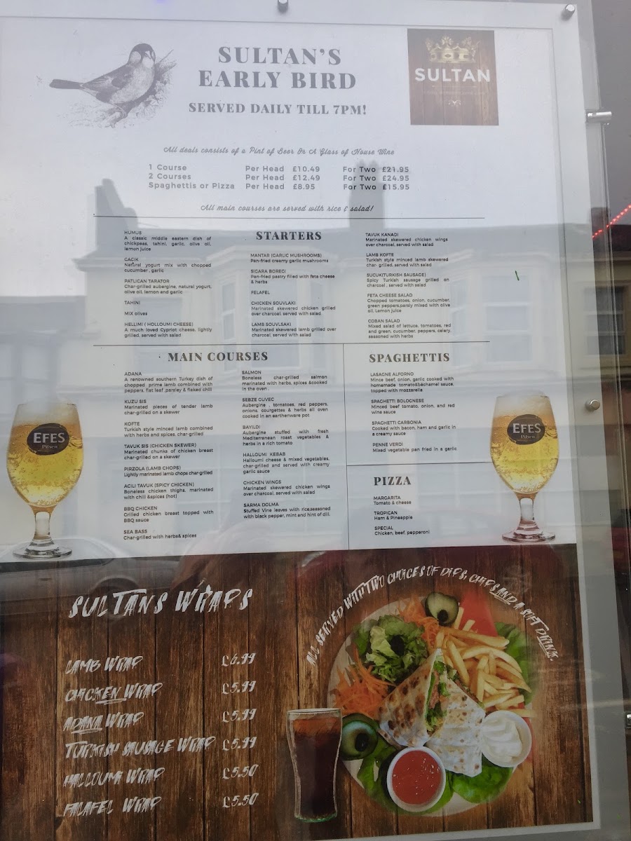 Menu Sultan Turkish Mediterranean Bar & Grill Crosby-5