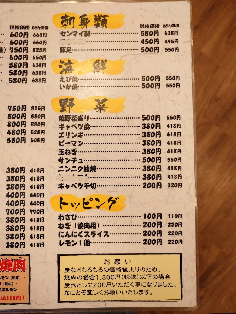 Menu Sumibi Yakiniku Shichirin-Tei-8