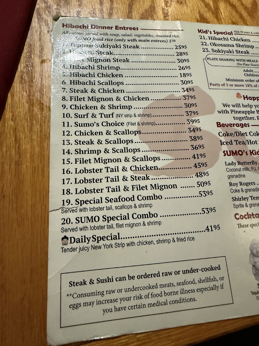 Menu Sumo Japanese Steak House-3