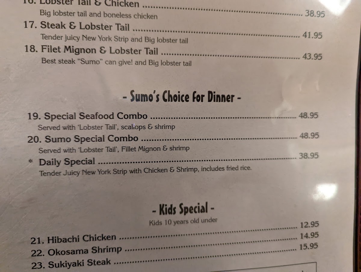 Menu Sumo Japanese Steak House-6