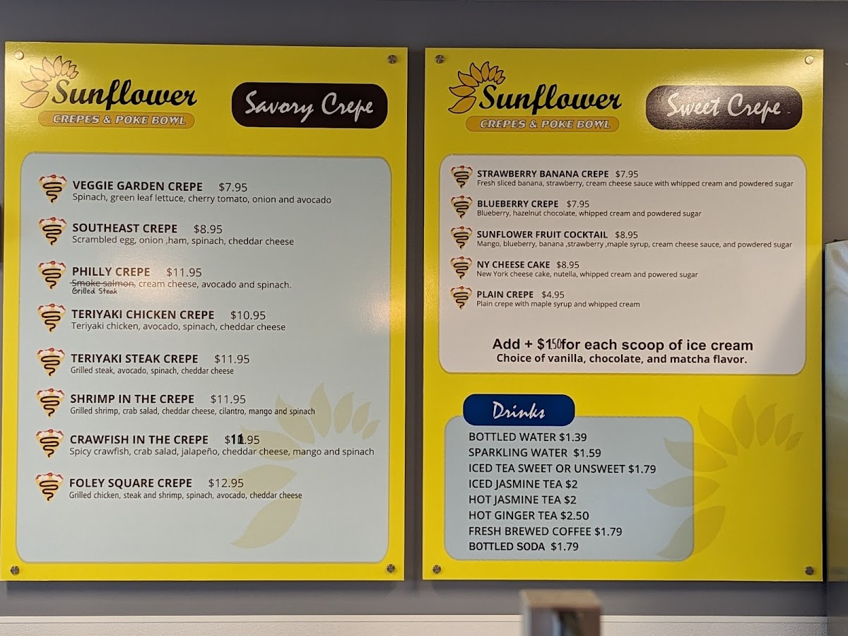 Menu Sunflower Crepes & Poke Bowl-1