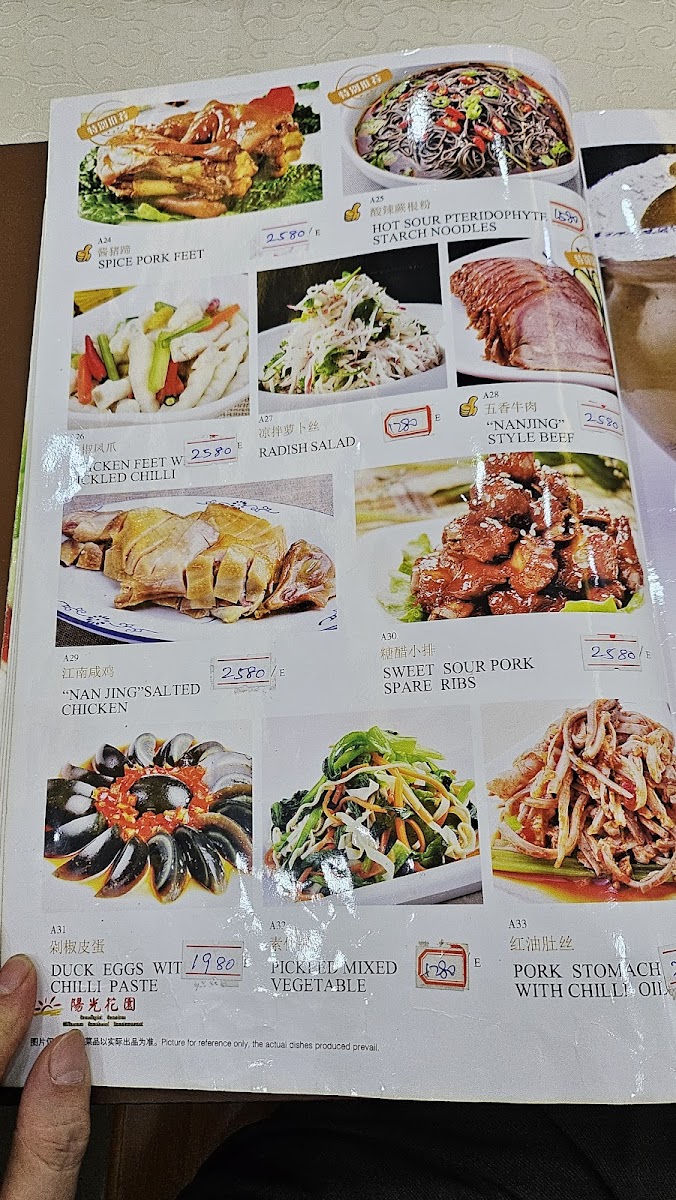 Menu Sunlight Garden Chinese Sea Food Restaurant-2