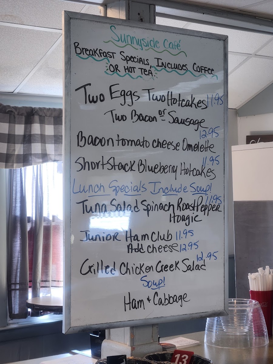 Menu Sunnyside Cafe-1