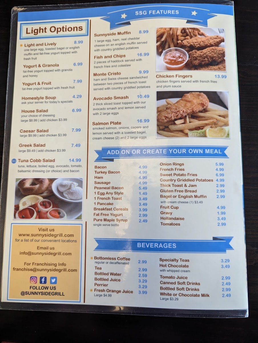 Menu Sunnyside Grill Hamilton-9