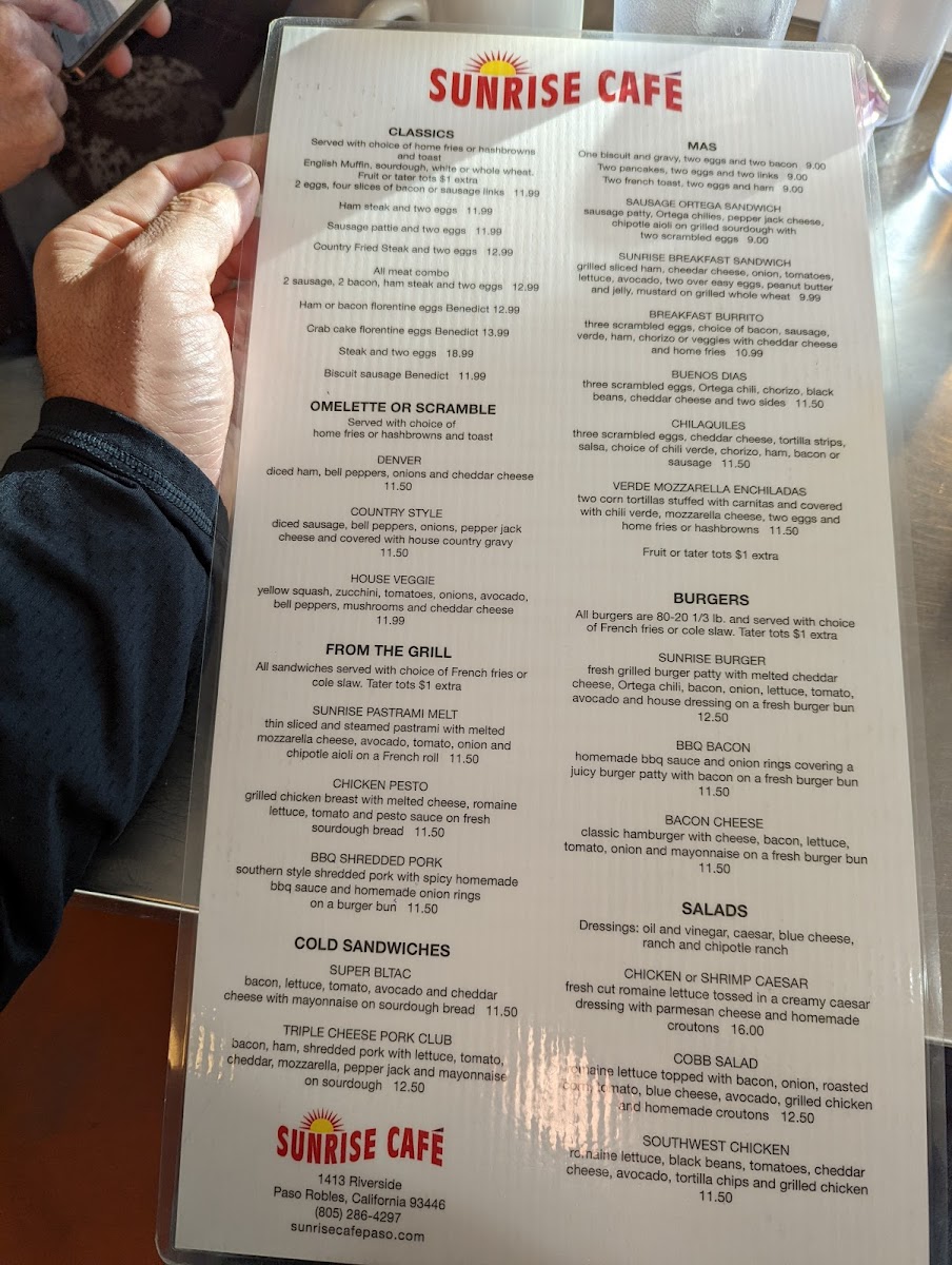 Menu Sunrise Cafe-7