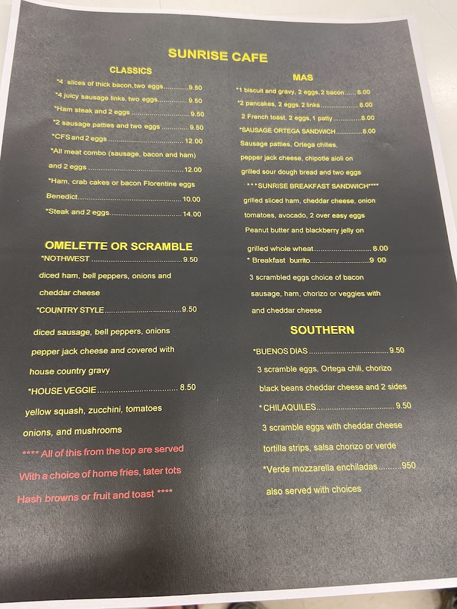 Menu Sunrise Cafe-9