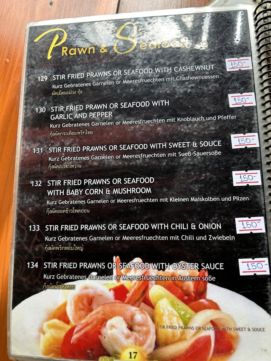 Menu Sunrise Restaurant & Bar-7